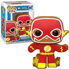 Funko POP! Nueva figura de vinilo navideña DC Comics The Flash Gingerbread #447