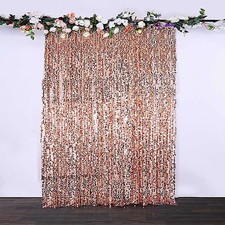 BLUSH 8x8 ft Big Payette Sequined BACKDROP CURTAIN Wedding Events Decorations