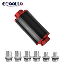 58mm E85 Inline Fuel Filter An6 An8 An10 100 Micron Reusable Element Universal 58mm E85 Inline Fuel Filter An6 An8 An10 100 Micron Reusable Element Universal
