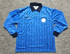 Olympus Soccer Referee Blue Long Sleeve Jersey Men's Size XL