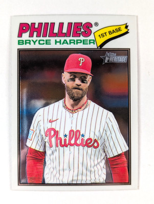 Bryce Harper 2026 Topps Heritage Chrome Philadelphia Phillies #72