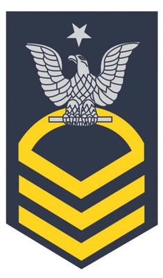 USN SCPO E-8 Sr. Chief Petty Officer Decal