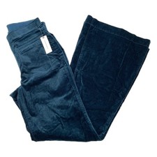 Pilcro Teal Velvet Flare Pants  New With Tags