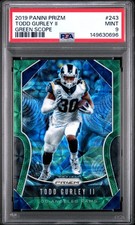 2019 PANINI PRIZM GREEN SCOPE #243 TODD GURLEY II 59/75 PSA 9