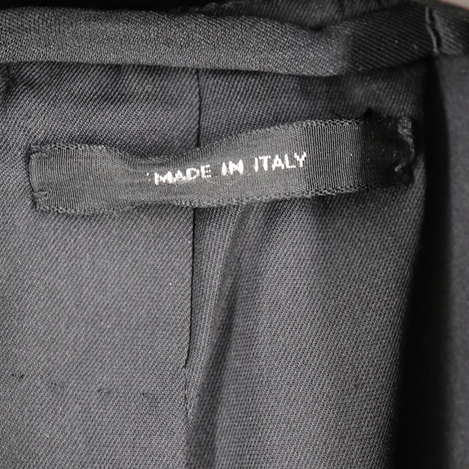 Tom Ford Blazer Terciopelo Negro Algodón Doble Botón Cupro US 6/M Foto 4 de 4