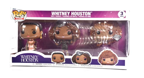 Funko Pop! 3-Pack: Rocks: Whitney Houston (Diamond Glitter)