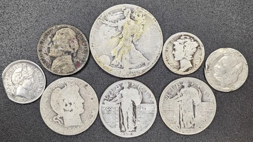 Scrap Silver Walking Liberty Barber Standing Liberty Mercury Roosevelt Wartime