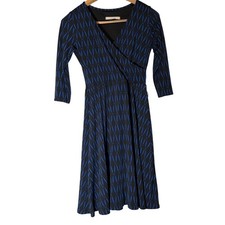 41 hawthorn womens 3/4 sleeve faux wrap knee length dress. Size XS. diamond