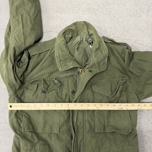 Vintage 70s Military M-65 Jacket Mens Small Green Vietnam OG-107 - Picture 3 of 6