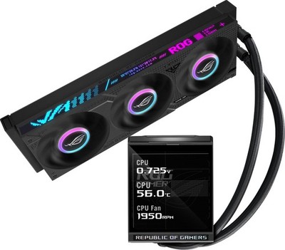 ASUS ROG Strix LC IV 360 ARGB LCD Prozessor Flüssigkeitskühlung Kit 12 cm schwarz