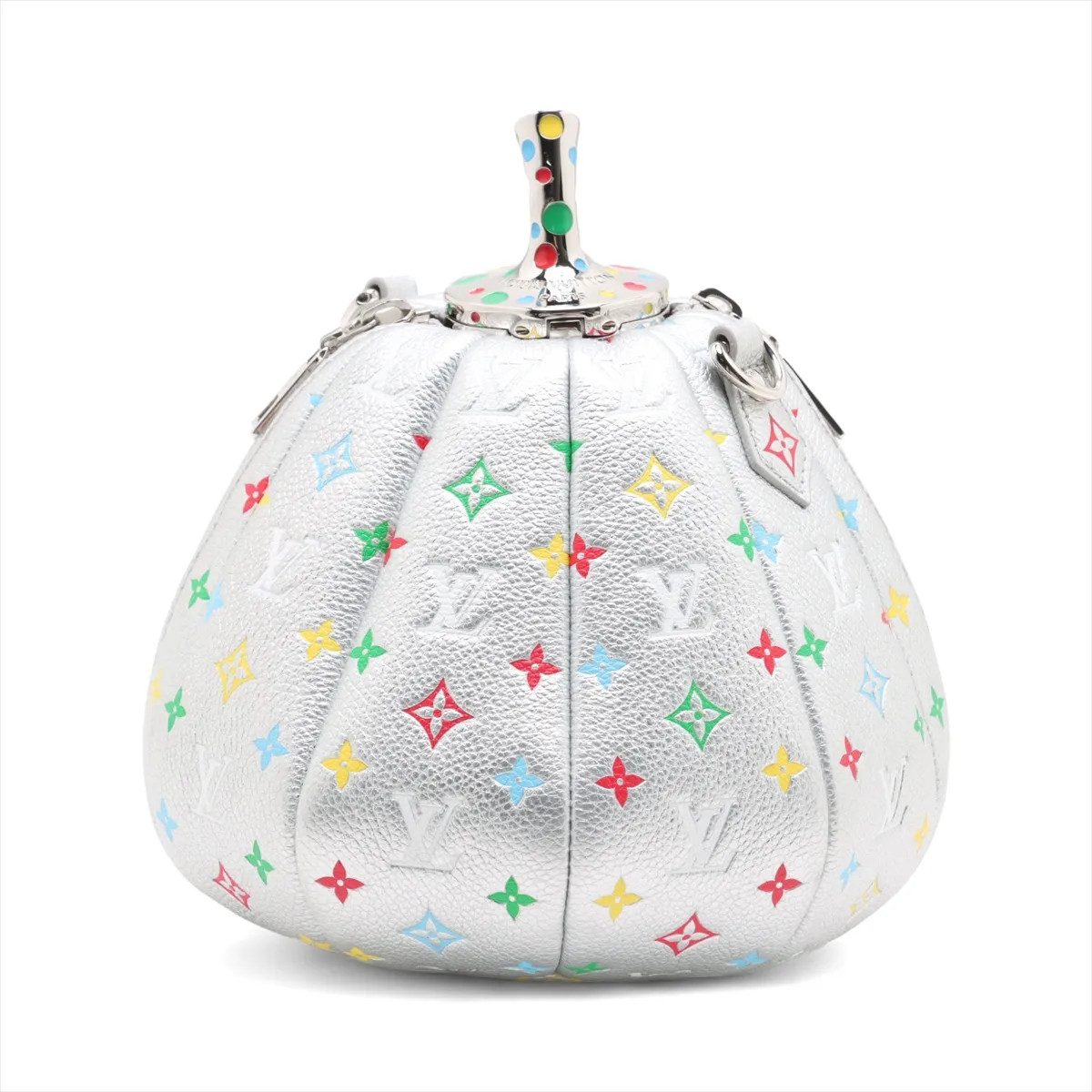 Louis Vuitton x Yayoi Kusama Pumpkin Bag M21761 Silver There was an RFID respons image 2