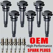 OEM 6X Ignition Coils & 6X Iridium Spark Plugs For Hyundai Santa Fe Kia Sorento