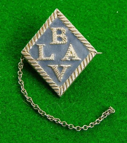 Rare WW1 Silver British  Latin America Volunteer- B.L.A.V Lapel Badge H/M 1918