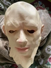 Silicone Mask Disguise Cosplay Asian Yellow Unused Realistic Halloween