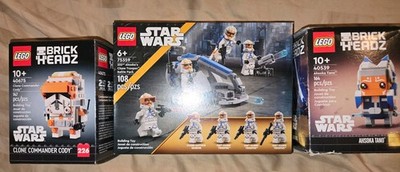 Lego Star Wars Lot 40675 75359 40539 brickheadz ashoka  cody clone ahsoka 332