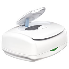 White Ultimate Wipes Warmer with Integrated Nightlight and Ever Fresh System