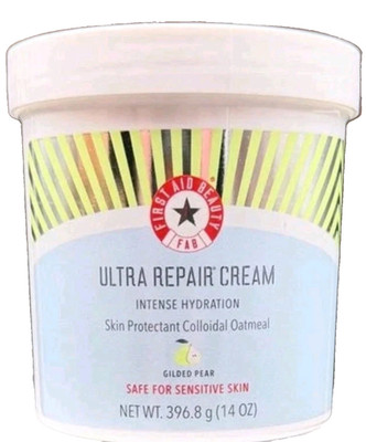 FIRST AID BEAUTY ULTRA REPAIR CREAM - GILDED PEAR  (Large 14oz/NWOB/See Notes)