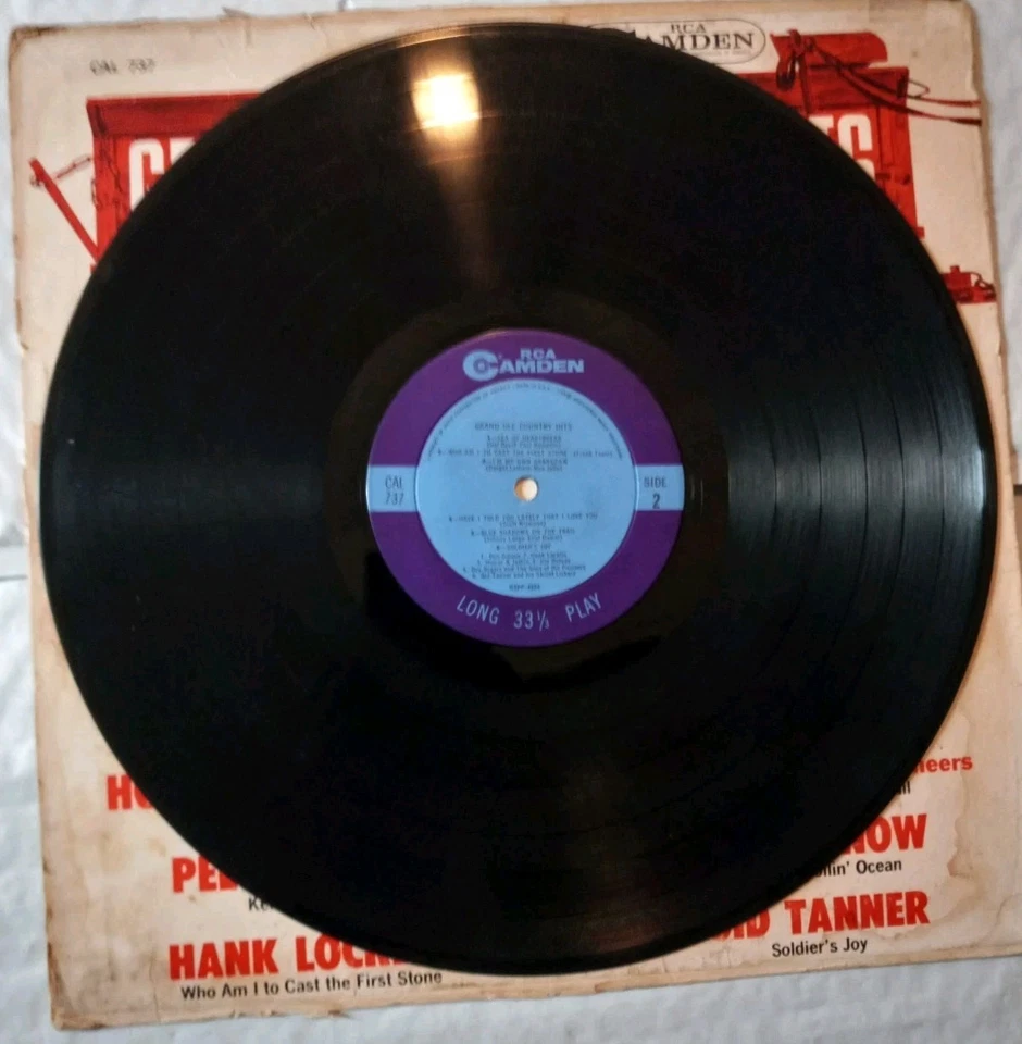 🎤 🎶 Grand Ole Country Hits Vinyl LP 1963 Eddy Arnold Chet Atkins RCA Camden  - Image 3 of 4