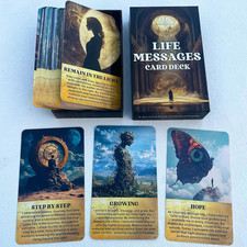 Life Messages Oracle Deck, 54 Spiritual Wisdom Oracle Cards, Oracle Cards for Be