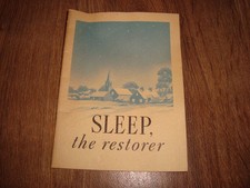 Vintage Sleep The Restorer Booklet John Hancock Life Insurance Company