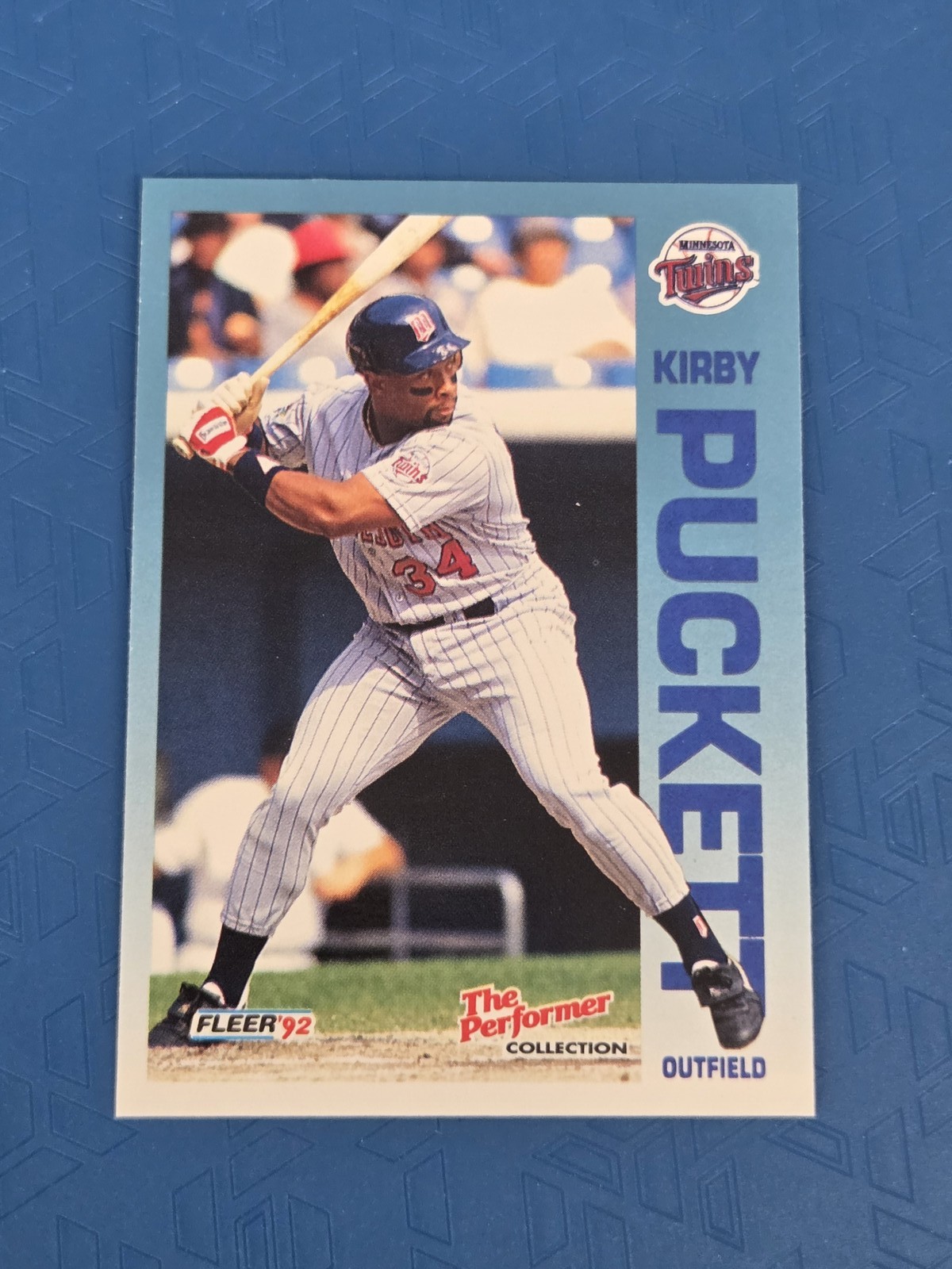 1992 Fleer 7-Eleven/Citgo The Performer #11 Kirby Puckett Twins BASEBALL Card 2I