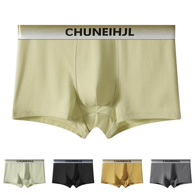 Herren Baumwolle Boxershorts mit U Konvex Beutel Soft Trunks Unterwäsche Gr. L 3XL