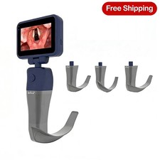 Video Laryngoscope for Anesthesia with 3 Reusable Sterilizable Blades