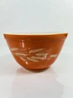 Vintage Pyrex Orange Retro Autumn Harvest Wheat #401 Mixing Nesting Bowl 750 ML