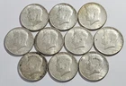 Lot of 10 ~ Kennedy Half Dollars 1965-1969 40% Silver Coins ~ $5 Face (R101)