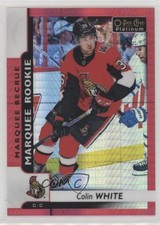2017 O-Pee-Chee Platinum Marquee Rookies Red Prism 60/199 Colin White #177 1o7y