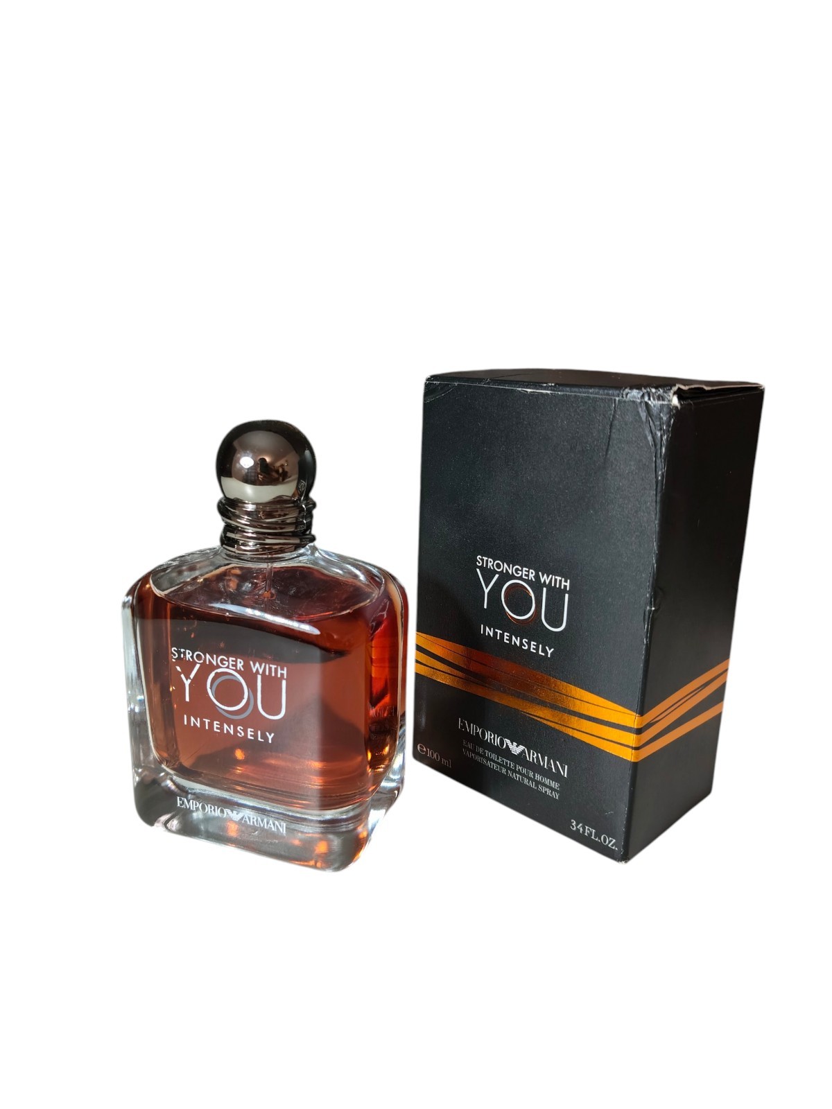 Emporio Armani Stronger with You Intensely 3.3 oz (100ml) Brand New Sealed