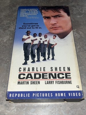 Cadence VHS Charlie Sheen, Martin Sheen, Larry Fishburne ***TESTED***