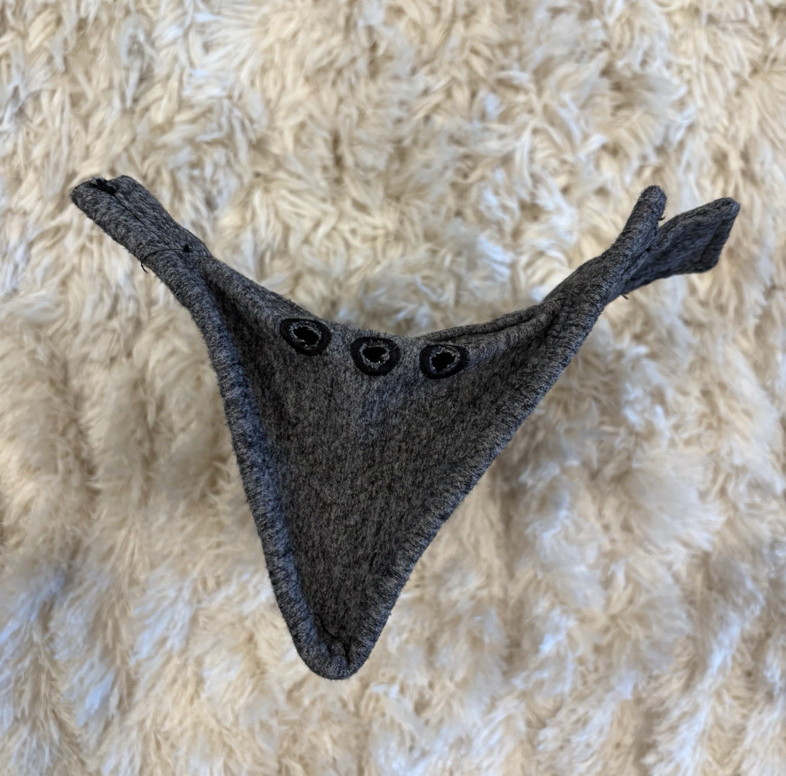 Lovesac Sodasac Thick Felt 2 Drink Cup Holder Accessory Heather Gray NEW!