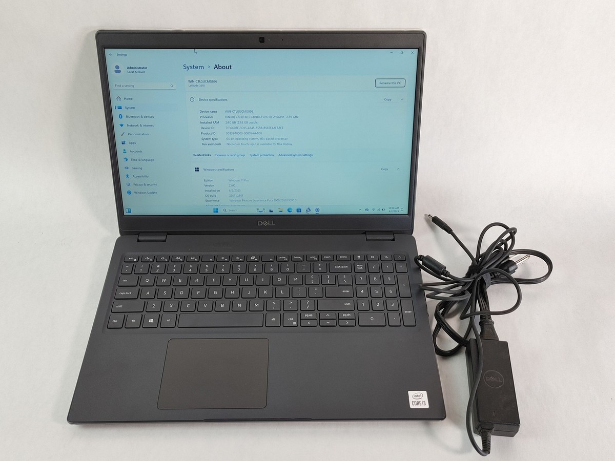 ノートパソコン  DELL Latitude 3510 i3-10110U Windows11 Dell Latitude 3510 Core i3-10110U 2.10 GHz 24 GB 256 GB NVMe