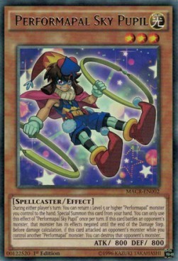 YuGiOh Performapal Sky Pupil MACR-EN002 Rare Englisch Excellent 1st