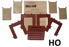 HO - 4 Street Level Wall with Overhead Door :"Modular System" DPM-30132