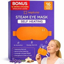 16 Packs Steam Eye Mask for Dry Eyes, Self Heating Eye Mask Disposable, Self ...