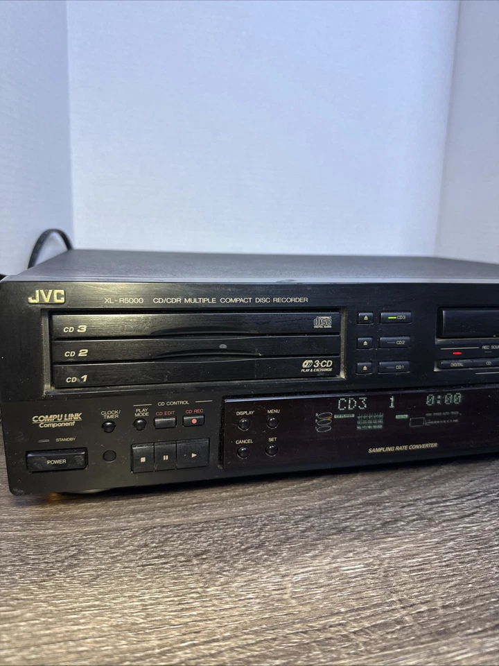 JVC XL-R5000 3-CD Changer + CD-R/RW Compact Disc Recorder CD-R Broken PARTS ONLY - Image 2 of 4