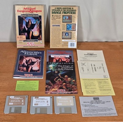 AD&D Dungeons Dragons Gateway Savage Frontier SSI Amiga PC Big Box Game Complete