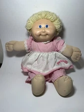 Vintage Cabbage Patch Doll 1986 Coleco Blue Eye Blonde Hair 