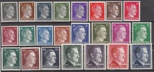 Stamp Germany Mi 781-802 Sc 506-27 1941 Wwii 3rd Reich Adolf Hitler Heads Set Mh