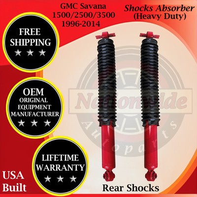 KYB OEM Rear Shocks For 1996-2014 GMC Savana 1500/2500/3500 HD Lifetime Warranty