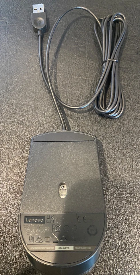 NEW Lenovo 1PSM51M37186 OEM Red Scroll 2 Button USB Optical Mouse FRU: 00PH133 - Image 2 of 4