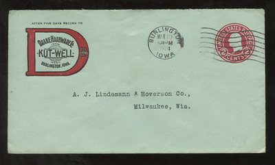 STATIONERY ADVERTISING ILLUST.1924 DRAKE HARDWARE IOWA to MILWAUKEE | eBay