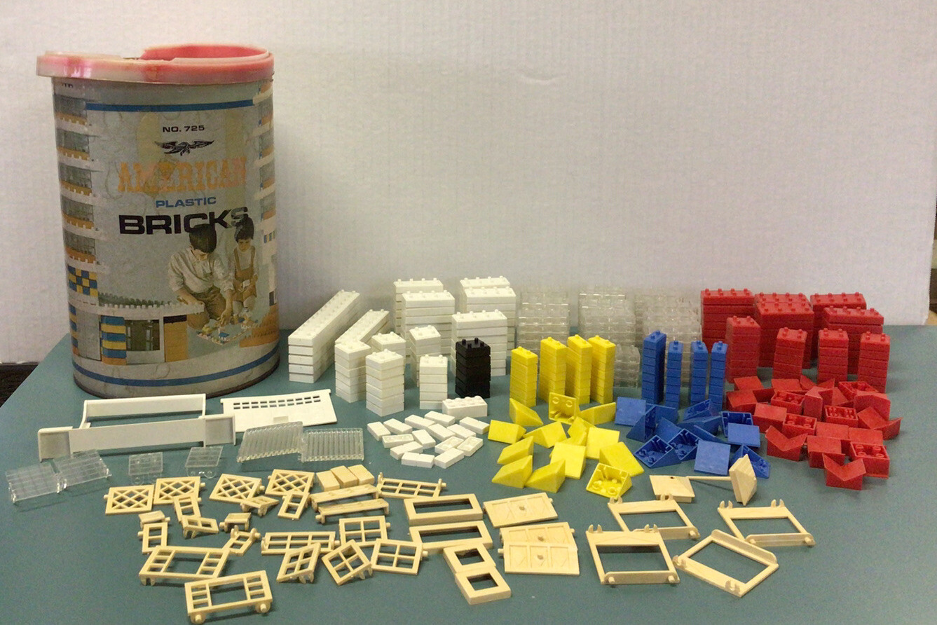 Vintage Halsam American Plastic Bricks Set Number 725 With Extras eBay