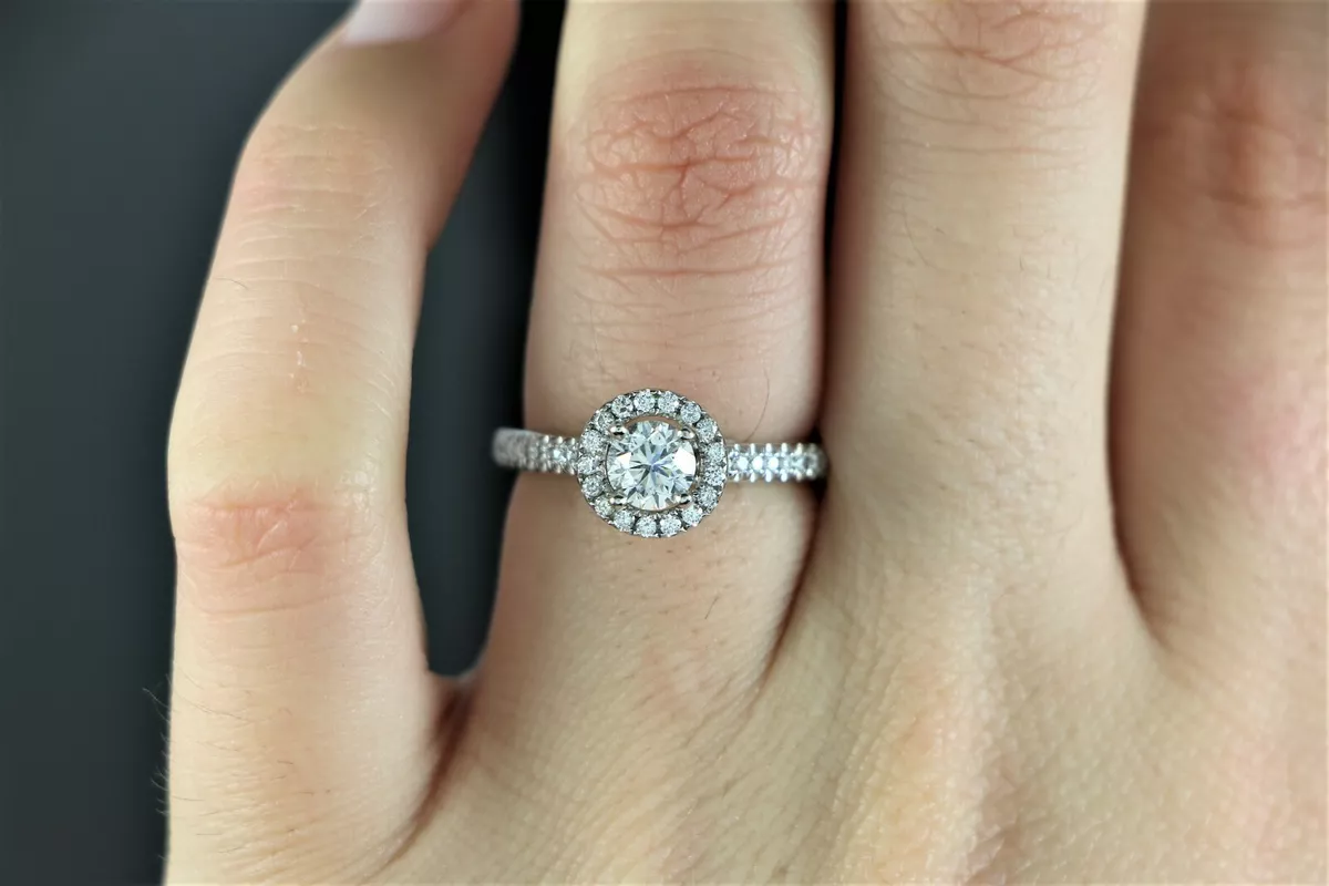 Scott kay halo engagement best sale ring