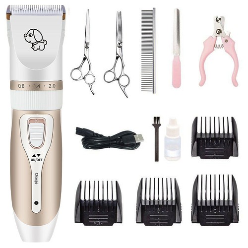 Electric Hair Trimmer Shaver Professional Pet Dog Cat Hair Grooming Clippers Kit