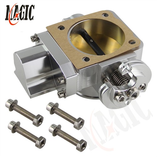 Aluminum 2.75" 70mm Throttle Body For Mitsubishi Lancer EVO 7 8 9 4G63 01-05 SL - Picture 3 of 9