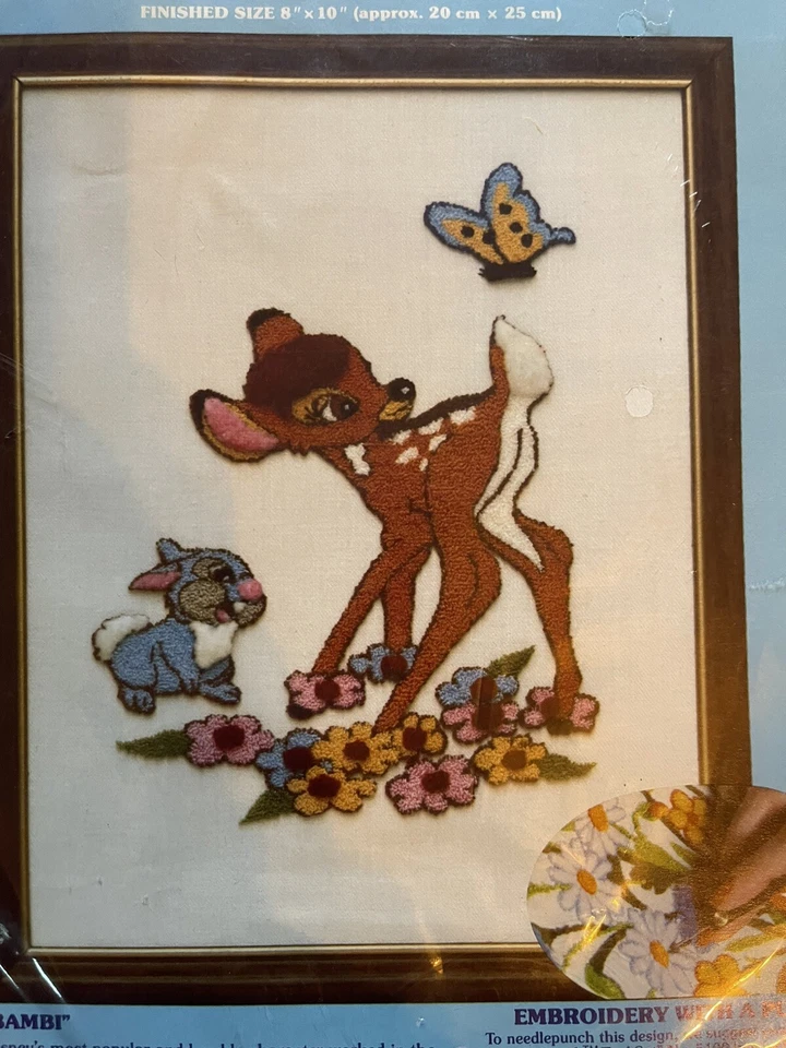 Disney Bambi Needle Punch Embroidery by Paragon Needlecraft Vintage Craft Kit - Image 4 of 4