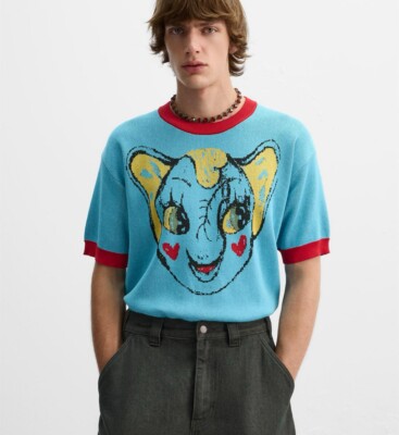 Rare NEW Limited Edition ZARA x Harry Lambert Statement Knit Top T